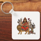 Göttin Durga Schlüsselanhänger (Vorderseite)