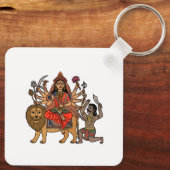 Göttin Durga Schlüsselanhänger (Rückseite)