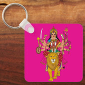 Göttin Durga Schlüsselanhänger (Vorderseite)