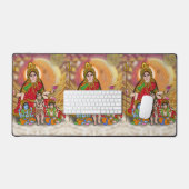 Göttin Durga Schreibtischunterlage (Tastatur & Maus)