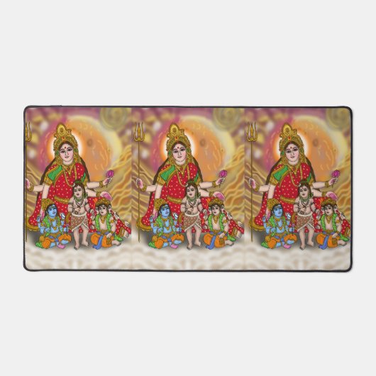 Göttin Durga Schreibtischunterlage (Vorderseite)