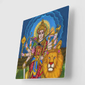 Göttin Durga Wanduhr (Winkel)