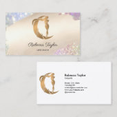 Göttin feminine celestiale mystische Heilerleben K Visitenkarte (Vorne/Hinten)