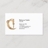 Göttin feminine celestiale mystische Heilerleben K Visitenkarte (Rückseite)