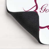 Göttin Floral Mousepad, Magenta Mousepad (Ecke)