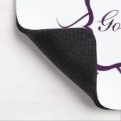 Göttin florale Mousepad, dunkel Lila Mousepad (Ecke)