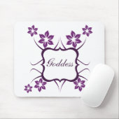 Göttin florale Mousepad, dunkel Lila Mousepad (Mit Mouse)