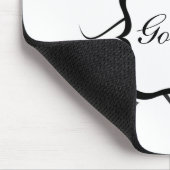 Göttin florale Mousepad, dunkelgrau Mousepad (Ecke)