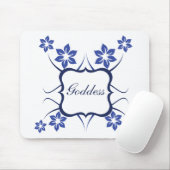 Göttin florale Mousepad, lebhaft blau Mousepad (Mit Mouse)