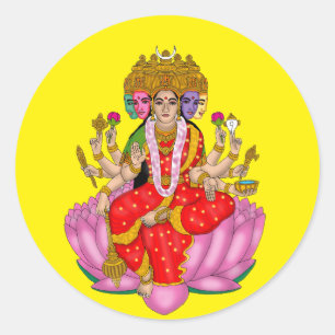 Göttin Gayatri Aufkleber
