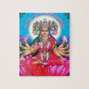 Göttin Gayatri Devi Gottheit Puzzle