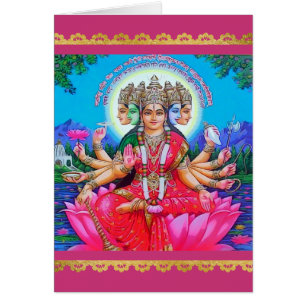 Göttin Gayatri Devi Veda Mata Gottheit