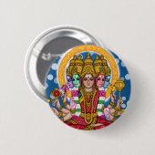 Göttin Gayatri Vintage-Knopf Button (Vorne & Hinten)