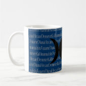 Göttin-Gesang (blau) Kaffeetasse (Links)