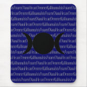 Göttin-Gesang (dunkelblau) Mousepad (Vorne)