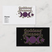Göttin gesegnete Visitenkarten Visitenkarte (Vorne/Hinten)