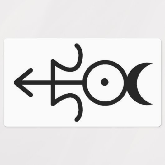 Göttin, Gott und Tempelzeichen Etiketten (Design 2)