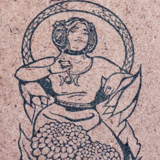 Göttin Gummistempel