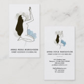 *~* Göttin Heilige Blumenpastel Meditation Wellnes Visitenkarte (Vorne/Hinten)