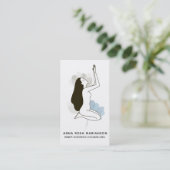 *~* Göttin Heilige Blumenpastel Meditation Wellnes Visitenkarte (Stehend Vorderseite)