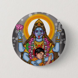 Göttin Kali Knopf Button