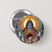 Göttin Kali Knopf Button (Vorne & Hinten)