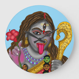 Göttin Kali Wanduhr