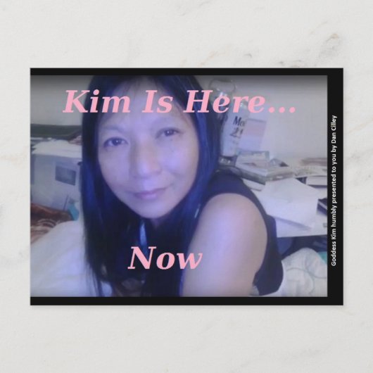 Göttin-Kim-Postkarte Dans Cilley Ankündigungspostkarte (Vorderseite)