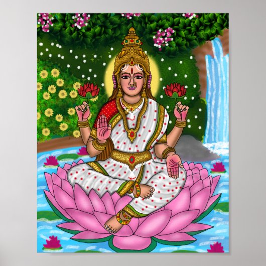 Göttin Lakshmi Accessoires Poster (Vorne)