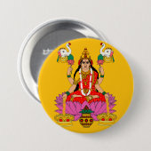 Göttin Lakshmi Knopf Button (Vorne & Hinten)