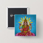 Göttin Lakshmi Knopf Button (Vorne & Hinten)