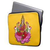 Göttin Lakshmi Laptopschutzhülle (Vorderseite Links)