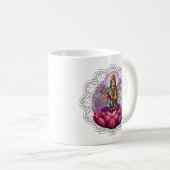 Göttin Lakshmi mandala Kaffeetasse (VorderseiteRechts)