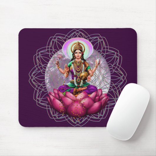 Göttin Lakshmi Mandala Mousepad (Mit Mouse)