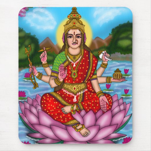Göttin Lakshmi-Mauspad Mousepad (Vorne)