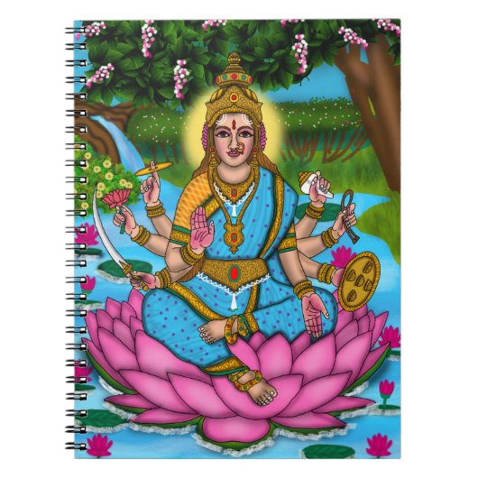 Göttin Lakshmi Notizblock (Vorderseite)