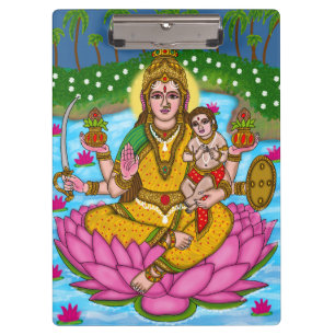 Göttin Lakshmi Notizbuch Klemmbrett