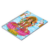 Göttin Lakshmi Notizbuch Notizblock (Linke Seite)