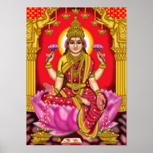 Göttin Lakshmi Poster