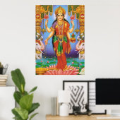Göttin Lakshmi Poster (Heimbüro)