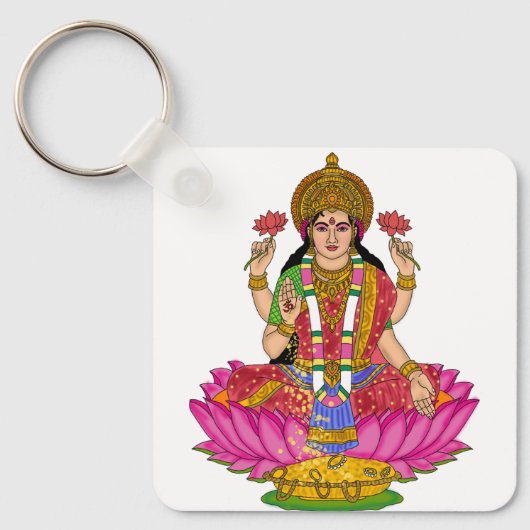 Göttin Lakshmi Schlüsselanhänger (Vorderseite)