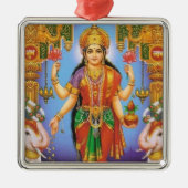 Göttin-Lakshmi Silbernes Ornament (Vorne)