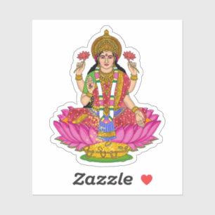 Göttin Lakshmi Sticker-Pack Aufkleber