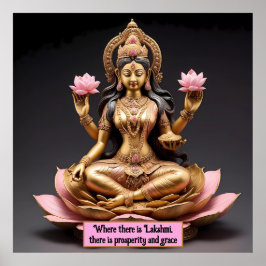 Göttin Lakshmi: Symbol des Wohlstands und des Über Poster