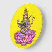 Göttin Lakshmi Wanduhr (Winkel)