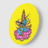 Göttin Lakshmi Wanduhr (Winkel)