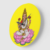 Göttin Lakshmi Wanduhr (Winkel)