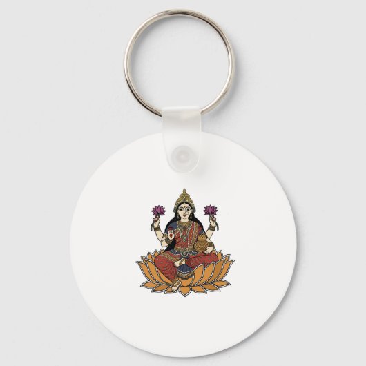 Göttin Laxmi Schlüsselanhänger (Vorderseite)