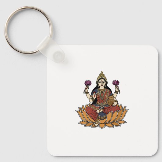 Göttin Laxmi Schlüsselanhänger (Vorderseite)