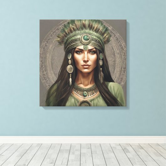 Göttin Leinwanddruck (Insitu (Holzboden))